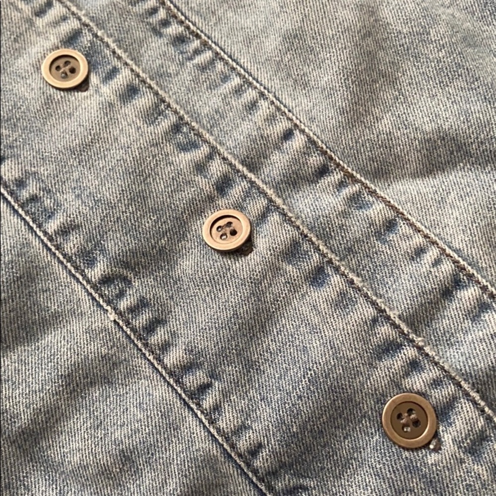 One Teaspoon Button Down Distressed Chambray Top - Picture 10 of 16